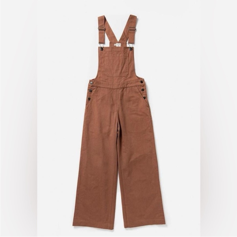 BRIDGE & BURN ROSCOE OVERALL - TERRACOTTA
high waist wide leg Sz 26 overall - Picture 8 of 12